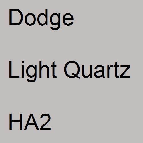 Dodge, Light Quartz, HA2.